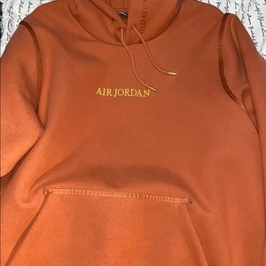 Air jordan orange suede hoddie